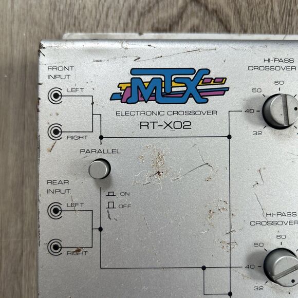 MTX RT-X02A 3 Way Electronic Crossover Vintage Car Audio Untested - Picture 2 of 8